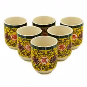 Herbal Tea Cups – Long Life Oriental Design | www.artisan-gifts.co.uk 1