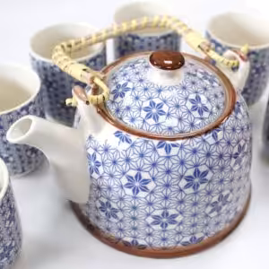 Herbal Teapot Set – Blue Star | www.artisan-gifts.co.uk 1