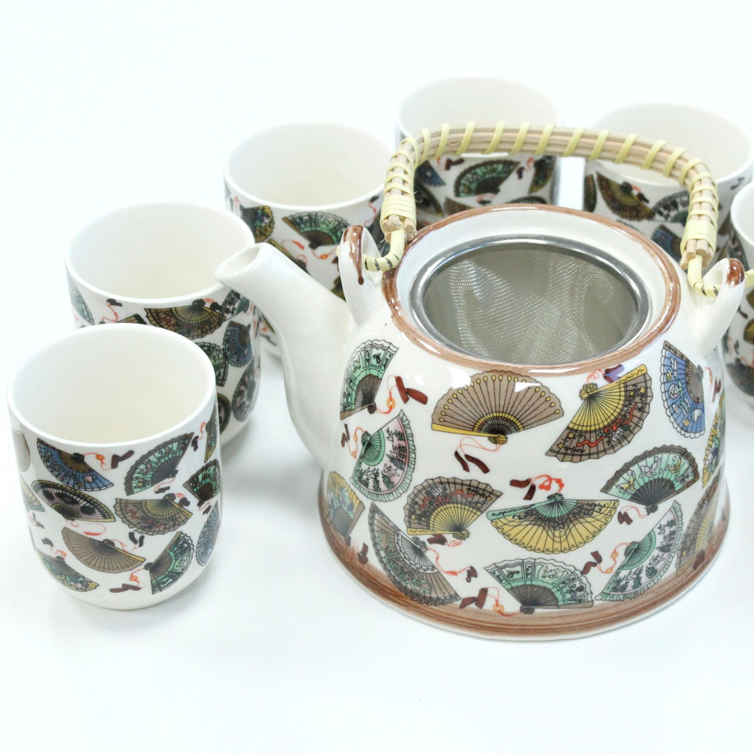 Herbal Teapot Set – China Fans | www.artisan-gifts.co.uk 2 Herbal Teapot Set – China Fans | www.artisan-gifts.co.uk 1