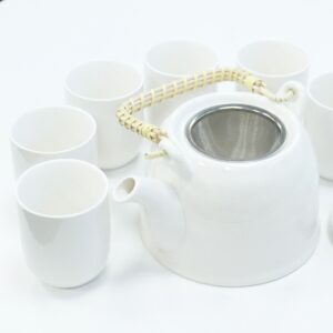 Herbal Teapot Set – Classic White | www.artisan-gifts.co.uk 1