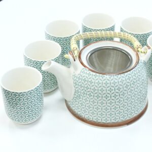 Herbal Teapot Set – Green Mosaic | www.artisan-gifts.co.uk 1