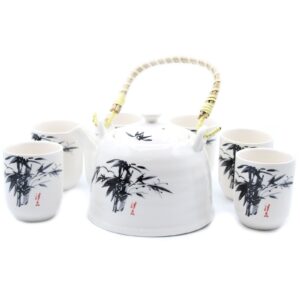 Herbal Teapot Set – White Stone Oriental | www.artisan-gifts.co.uk 1