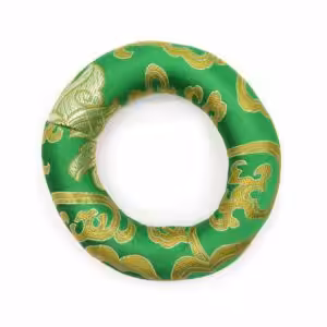 Hoop Cushion 10cm (for 12-14cm Singing Bowl) – Green | www.artisan-gifts.co.uk 1