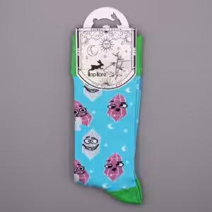 Hop Hare Bamboo Socks M/L – Lucky Gemstones | www.artisan-gifts.co.uk 1