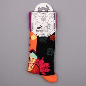 Hop Hare Bamboo Socks M/L – Pink Buddha & Lotus  | www.artisan-gifts.co.uk 1