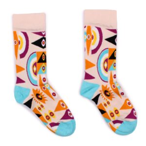 Hop Hare Bamboo Socks M/L – Psychedelic Evil Eye | www.artisan-gifts.co.uk