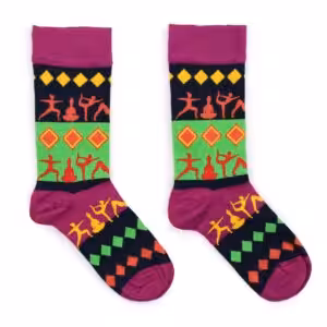 Hop Hare Bamboo Socks M/L – Yoga Poses | www.artisan-gifts.co.uk 1