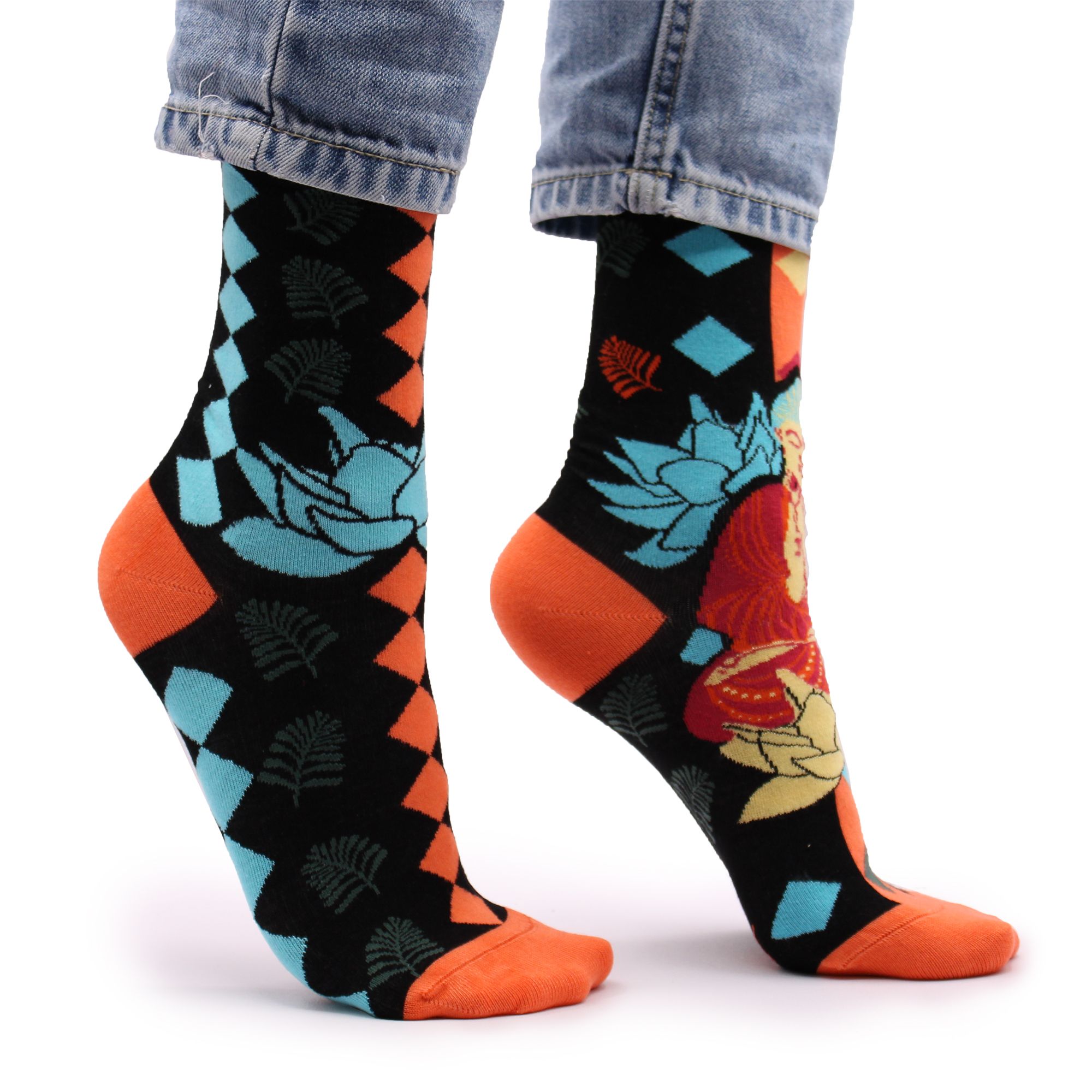 Hop Hare Bamboo Socks S/M – Blue Buddha & Lotus | www.artisan-gifts.co.uk 8 Hop Hare Bamboo Socks S/M – Blue Buddha & Lotus | www.artisan-gifts.co.uk 7