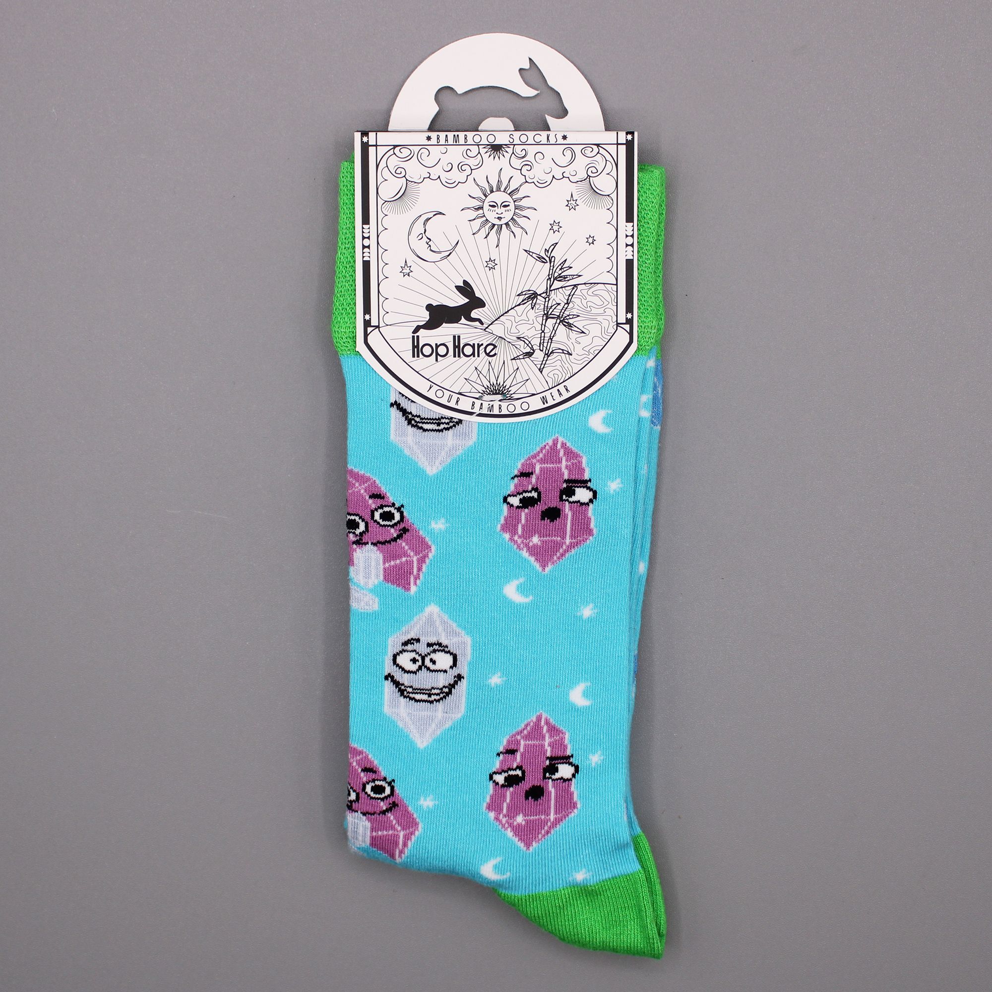 Hop Hare Bamboo Socks S/M – Lucky Gemstones | www.artisan-gifts.co.uk 3 Hop Hare Bamboo Socks S/M – Lucky Gemstones | www.artisan-gifts.co.uk 2