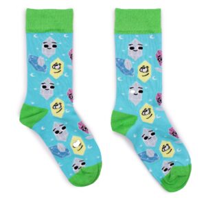 Hop Hare Bamboo Socks S/M – Lucky Gemstones | www.artisan-gifts.co.uk 1