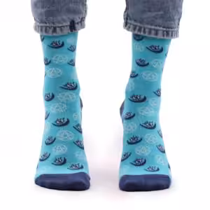 Hop Hare Bamboo Socks S/M – Pentagram and Evil Eye | www.artisan-gifts.co.uk 1