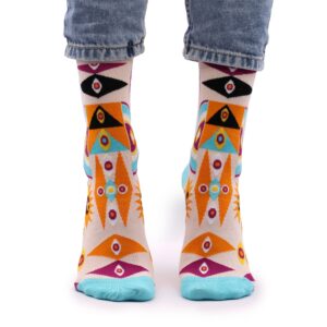 Hop Hare Bamboo Socks S/M – Psychedelic Evil Eye | www.artisan-gifts.co.uk 1