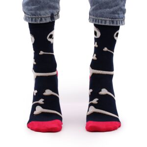 Hop Hare Bamboo Socks S/M – Skulls and Bones | www.artisan-gifts.co.uk 1