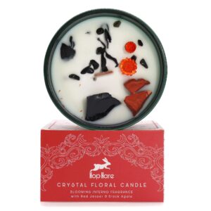 Hop Hare Crystal Magic Flower Candle – The Devil | www.artisan-gifts.co.uk 1
