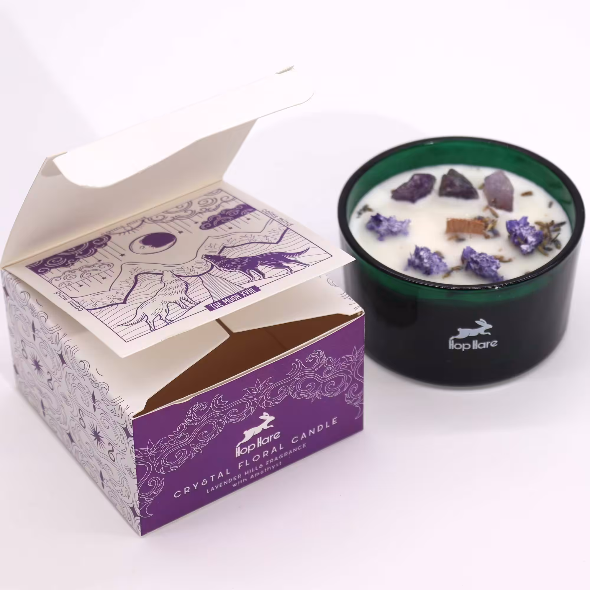 Hop Hare Crystal Magic Flower Candle – The Moon | www.artisan-gifts.co.uk 3 Hop Hare Crystal Magic Flower Candle – The Moon | www.artisan-gifts.co.uk 2