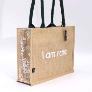 Hop Hare Jute Big Bag – I am Rare | www.artisan-gifts.co.uk 1