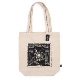 Hop Hare Tote Bag – I am Brave | www.artisan-gifts.co.uk 1