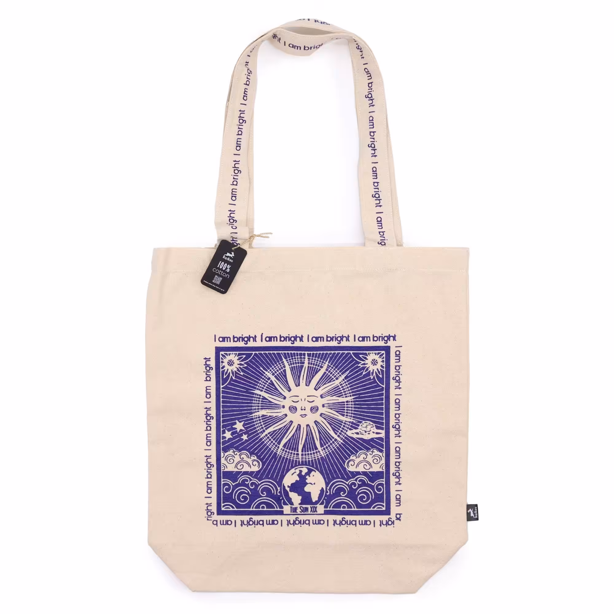 Hop Hare Tote Bag – I am Bright | www.artisan-gifts.co.uk 2 Hop Hare Tote Bag – I am Bright | www.artisan-gifts.co.uk 1