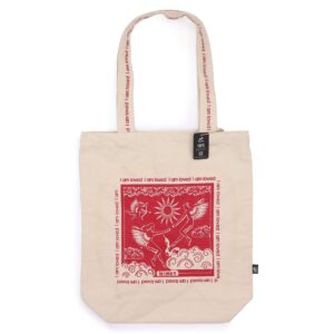 Hop Hare Tote Bag – I am Loved | www.artisan-gifts.co.uk 1