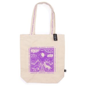 Hop Hare Tote Bag – I am Powerful | www.artisan-gifts.co.uk 1