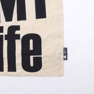 Iconic Basic Tote Bag – IT’s MY LIFE – Natural 4oz | www.artisan-gifts.co.uk 1