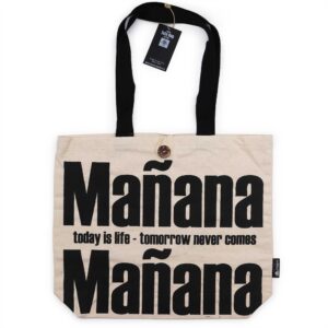 Iconic Classic Tote Bag – Mañana Mañana – Natural 10oz | www.artisan-gifts.co.uk 1