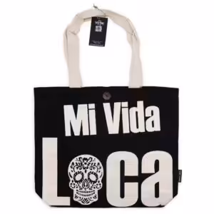 Iconic Classic Tote Bag – Mi Vida Loca – Black Natural 10oz | www.artisan-gifts.co.uk 1