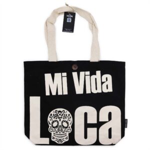 Iconic Classic Tote Bag – Mi Vida Loca – Black Natural 10oz | www.artisan-gifts.co.uk 1
