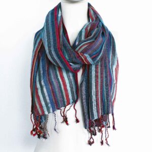 Indian Boho Scarves – 22x72cm – Random Blues | www.artisan-gifts.co.uk 1