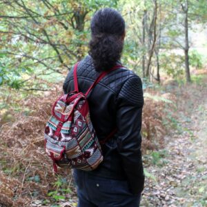 Jacquard Bag – Chocolate Backpack | www.artisan-gifts.co.uk 1