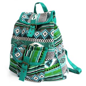 Jacquard Bag – Teal Backpack | www.artisan-gifts.co.uk 1
