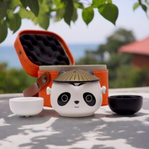 Kung Fu Panda Teapot Set – Two Cups – Travel Pack | www.artisan-gifts.co.uk 1
