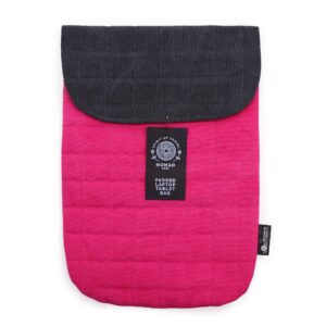 Laptop Padded Pouch – Shocking Pink – 14oz Stonewash | www.artisan-gifts.co.uk 1