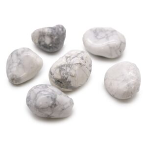 Large African Tumble Stones – White Howlite – Magnesite | www.artisan-gifts.co.uk 1