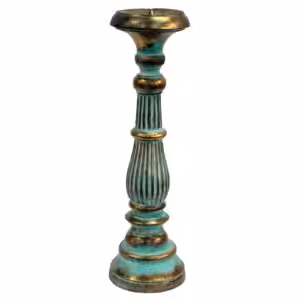Large Candle Stand – Turquois Gold | www.artisan-gifts.co.uk 1