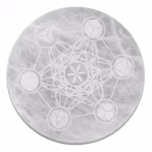 Large Charging Plate 18cm – Sacred Geometry | www.artisan-gifts.co.uk 1