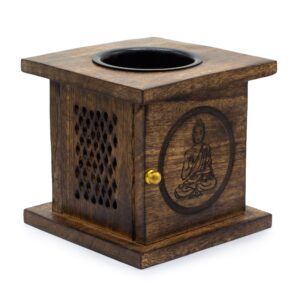 Large Mango Box Burner – Buddha | www.artisan-gifts.co.uk 1