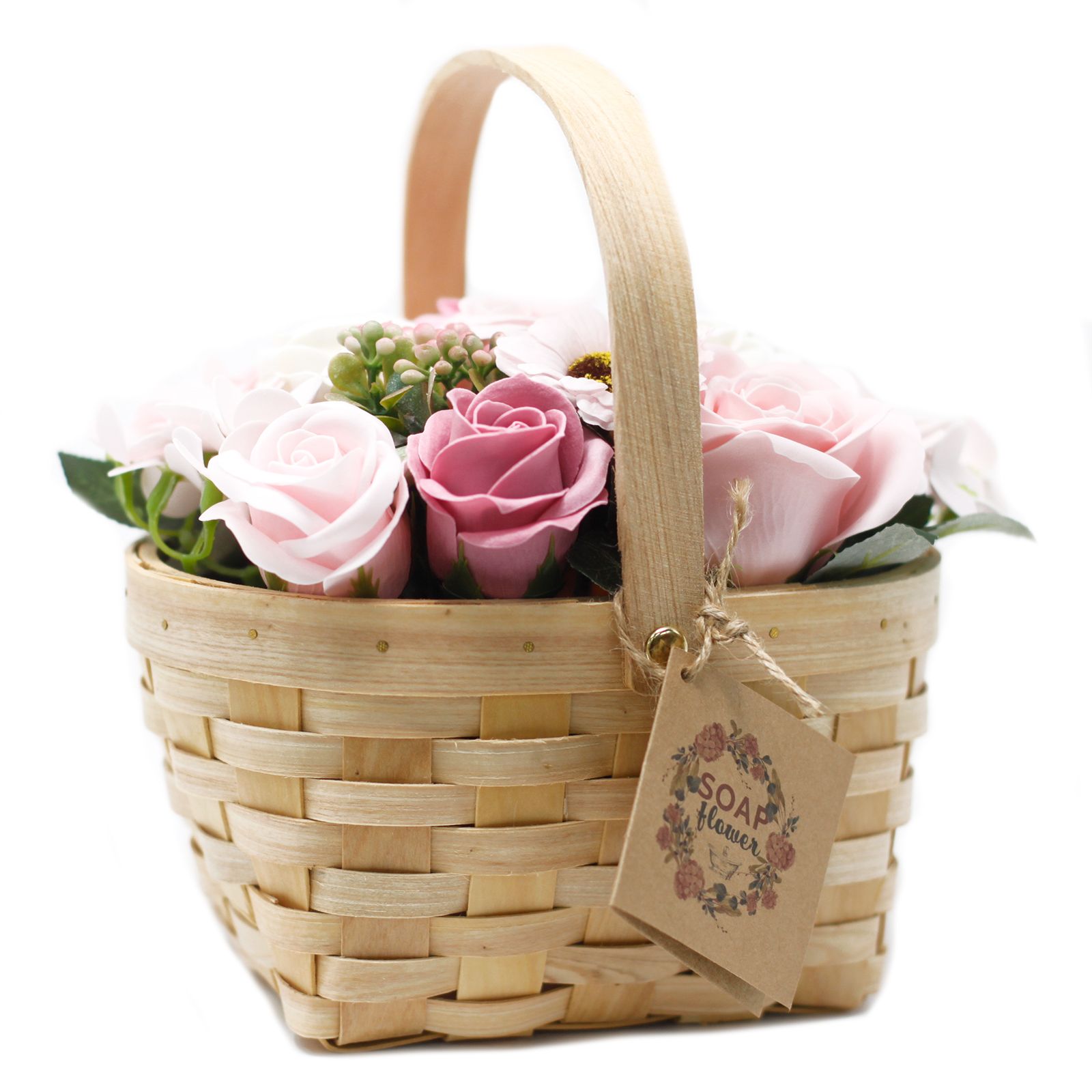 Large Pink Bouquet in Wicker Basket | www.artisan-gifts.co.uk 2 Large Pink Bouquet in Wicker Basket | www.artisan-gifts.co.uk 1