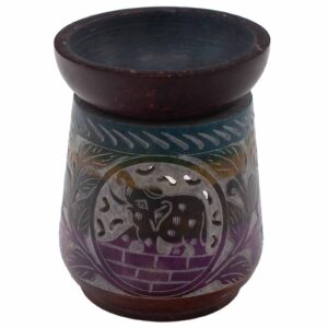 Large Soapstone Oil Burner 13x10cm – Elephant – Five Colours | www.artisan-gifts.co.uk 1