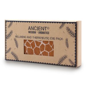 Lavender Natural Cotton and Juco Eye Pillow in Gift Box – Madagascar Giraffe | www.artisan-gifts.co.uk 1