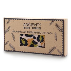 Lavender Natural Cotton and Juco Eye Pillow in Gift Box – Night Leopard | www.artisan-gifts.co.uk 1