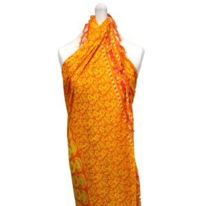Lime Orange Mandala Sarongs | www.artisan-gifts.co.uk 1