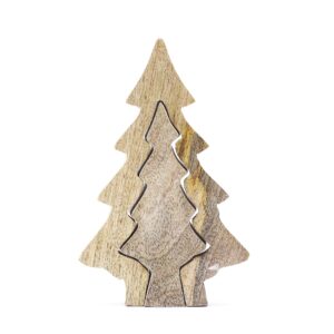 Lost in the Forrest – Small Tree in a Tree Wooden Decoration – 15x10cm | www.artisan-gifts.co.uk 1