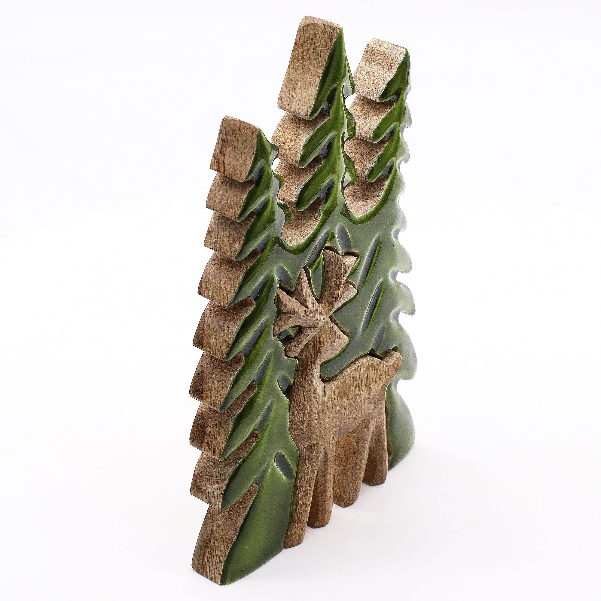Lost in the Forrest –  Stag in the Forrest 3D Wooden Decoration – 23x20cm | www.artisan-gifts.co.uk 8