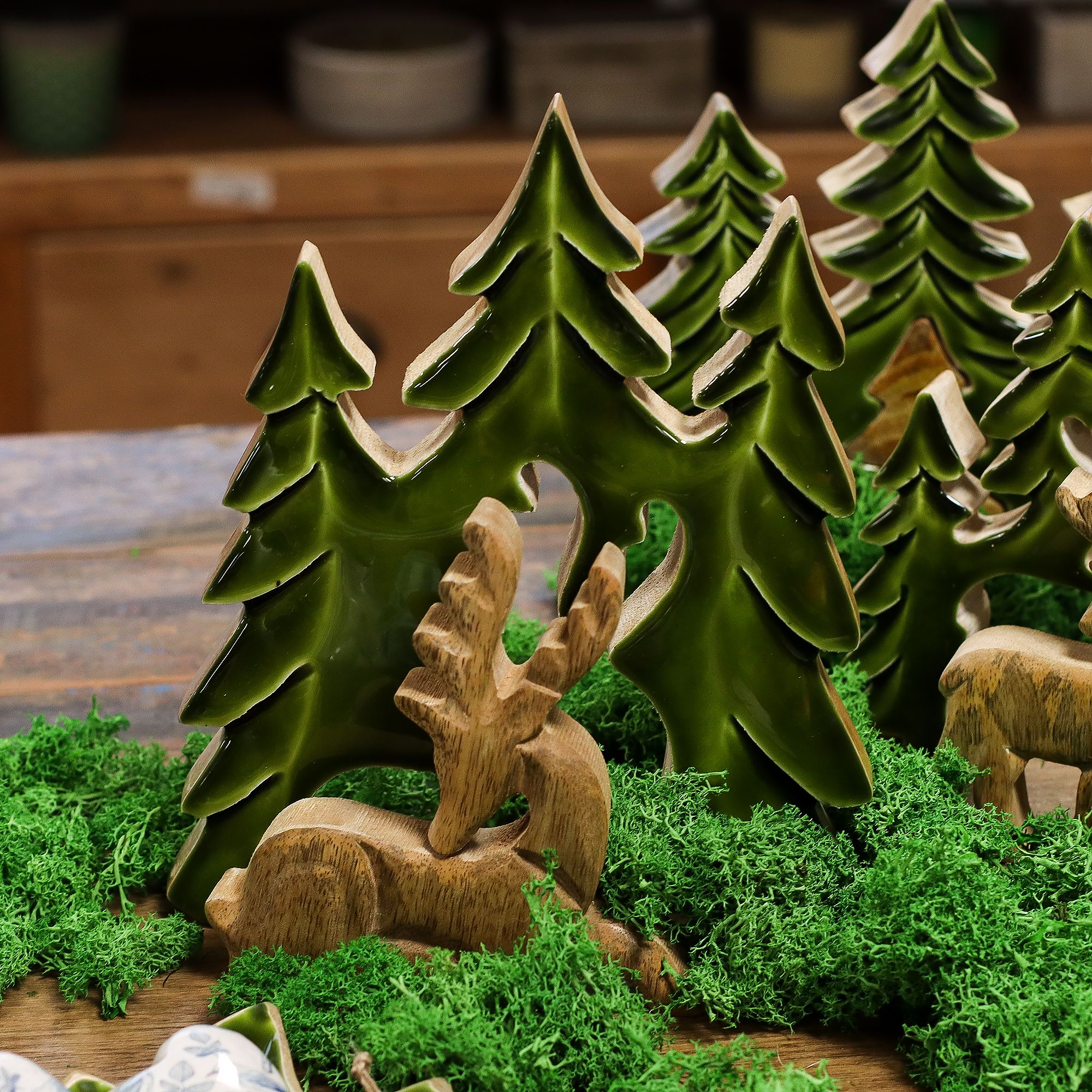 Lost in the Forrest –  Stag in the Forrest 3D Wooden Decoration – 23x20cm | www.artisan-gifts.co.uk 6