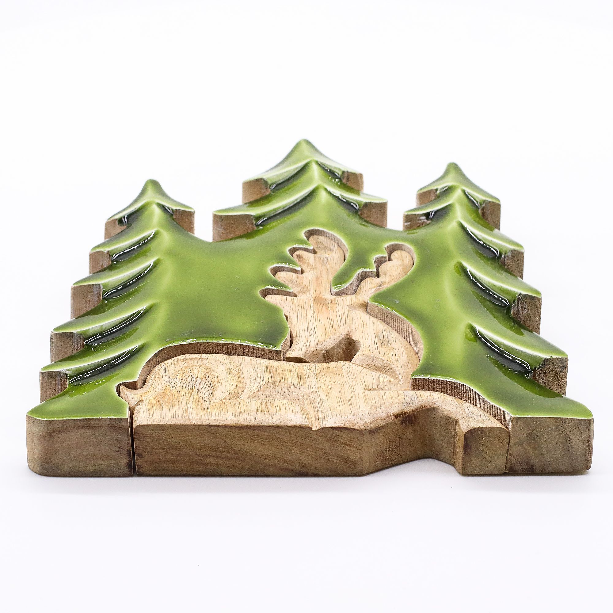 Lost in the Forrest –  Stag in the Forrest 3D Wooden Decoration – 23x20cm | www.artisan-gifts.co.uk 10