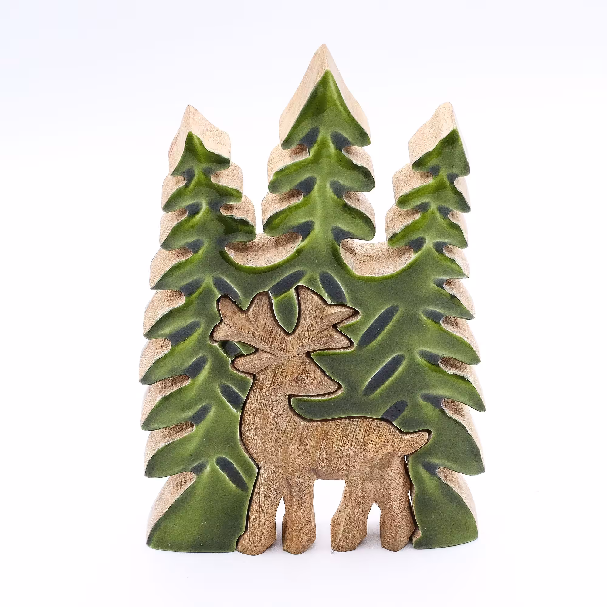 Lost in the Forrest –  Stag in the Forrest 3D Wooden Decoration – 25x15cm | www.artisan-gifts.co.uk 6