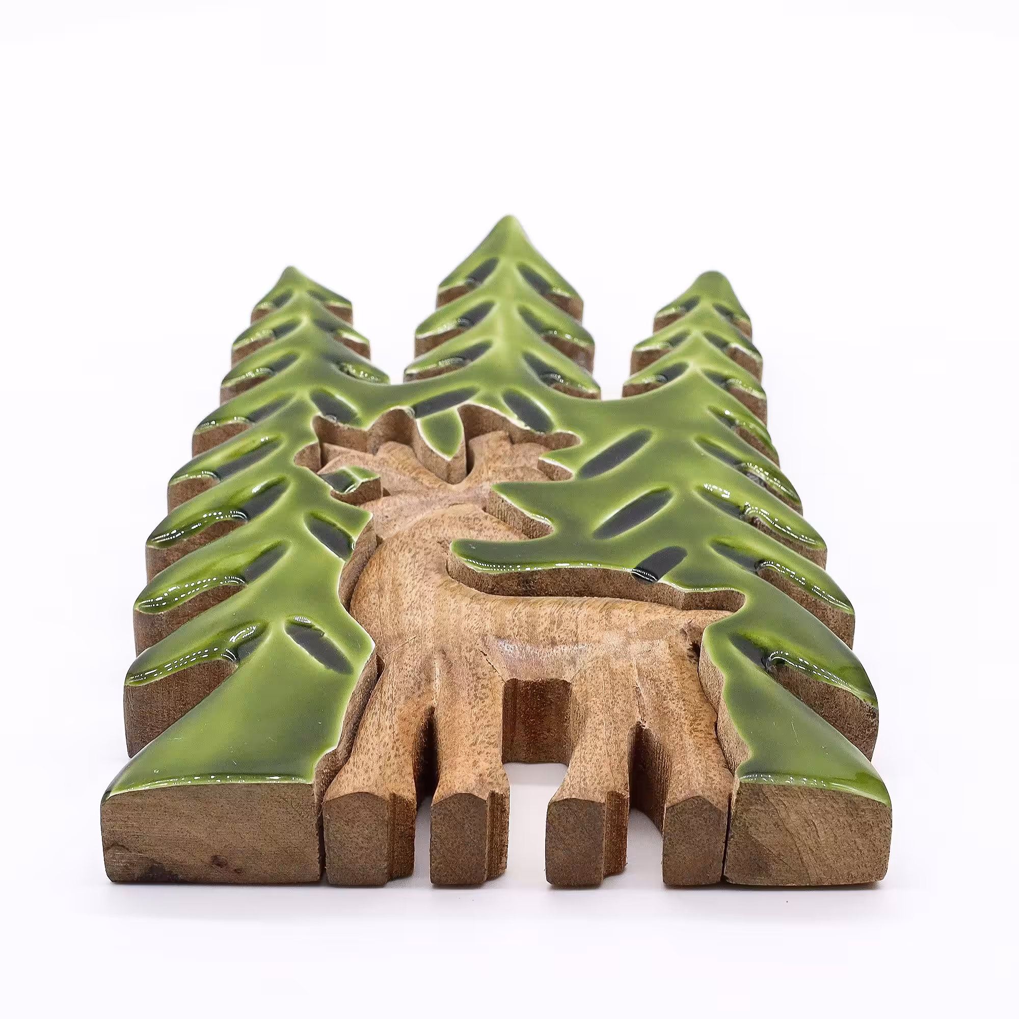 Lost in the Forrest –  Stag in the Forrest 3D Wooden Decoration – 25x15cm | www.artisan-gifts.co.uk 10