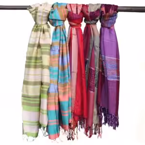 Lrg Indian Boho Scarves – 28x72cm – Random Purples | www.artisan-gifts.co.uk 1