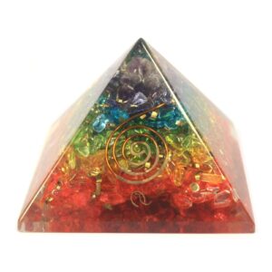 Lrg Orgonite Pyramid 70mm – Chakra Gemchips | www.artisan-gifts.co.uk 1